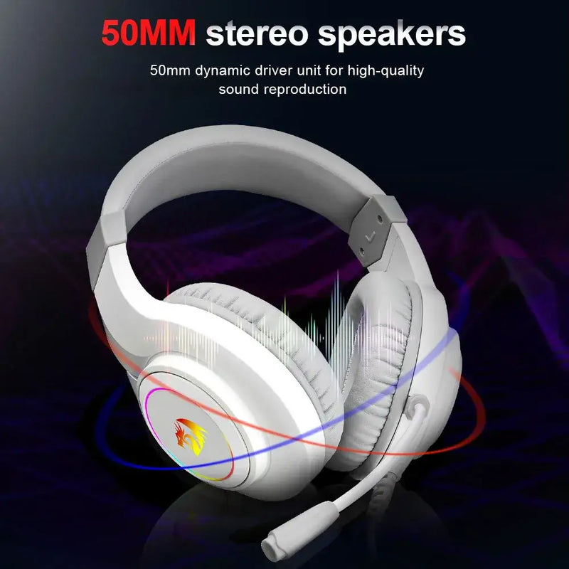 REDRAGON Headphone - Fone de ouvido com microfone e alta sensibilidade (110dB+). - Agapê 